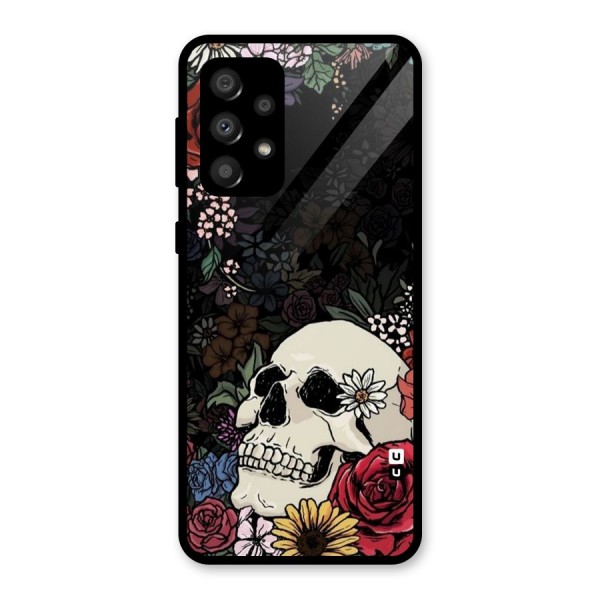 Pretty Skull Glass Back Case for Galaxy A32