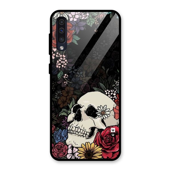 Pretty Skull Glass Back Case for Galaxy A50s