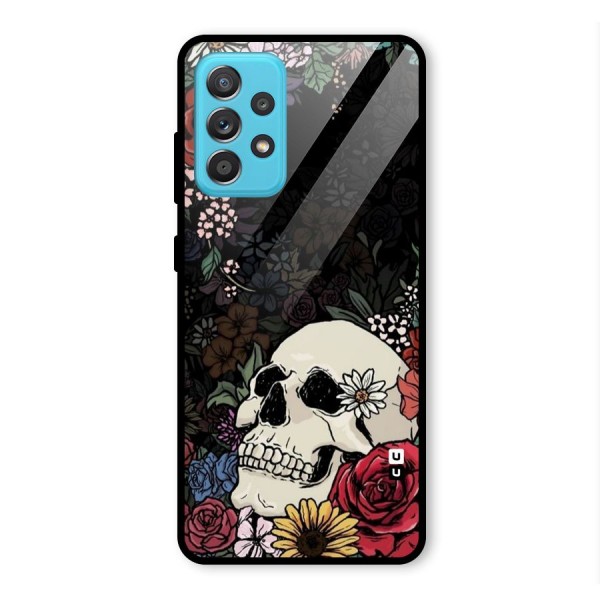 Pretty Skull Glass Back Case for Galaxy A52