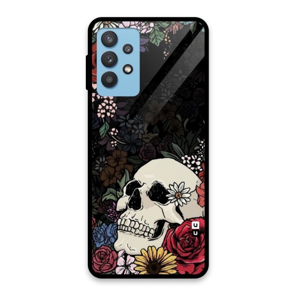 Pretty Skull Glass Back Case for Galaxy M32 5G