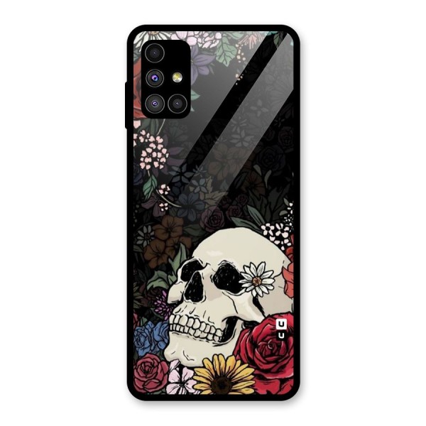 Pretty Skull Glass Back Case for Galaxy M51