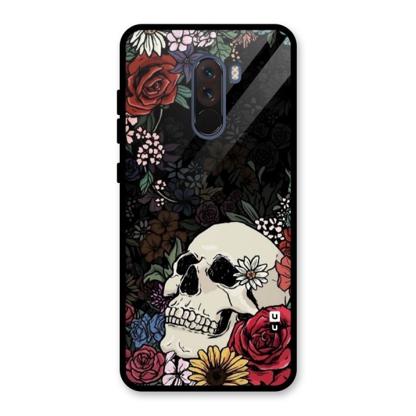 Pretty Skull Glass Back Case for Poco F1