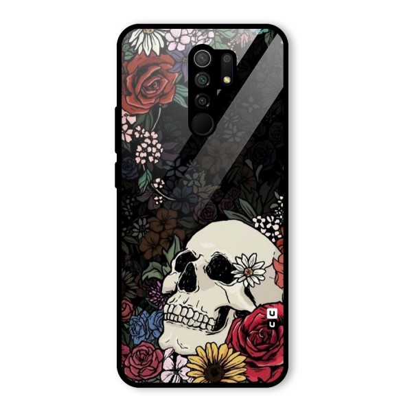 Pretty Skull Glass Back Case for Redmi 9 Prime