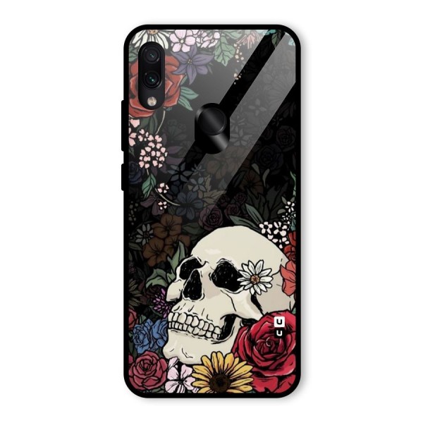 Pretty Skull Glass Back Case for Redmi Note 7