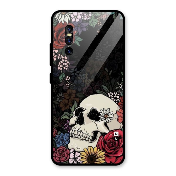 Pretty Skull Glass Back Case for Vivo V15 Pro