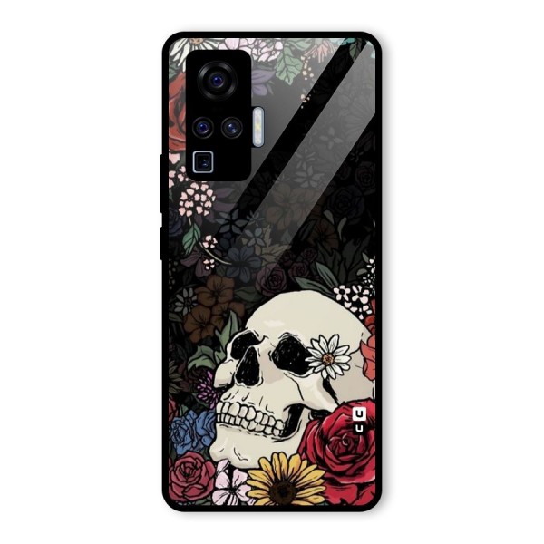 Pretty Skull Glass Back Case for Vivo X50 Pro