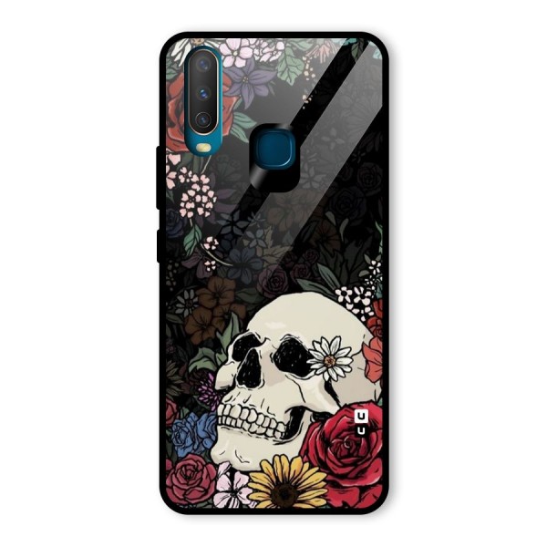 Pretty Skull Glass Back Case for Vivo Y12