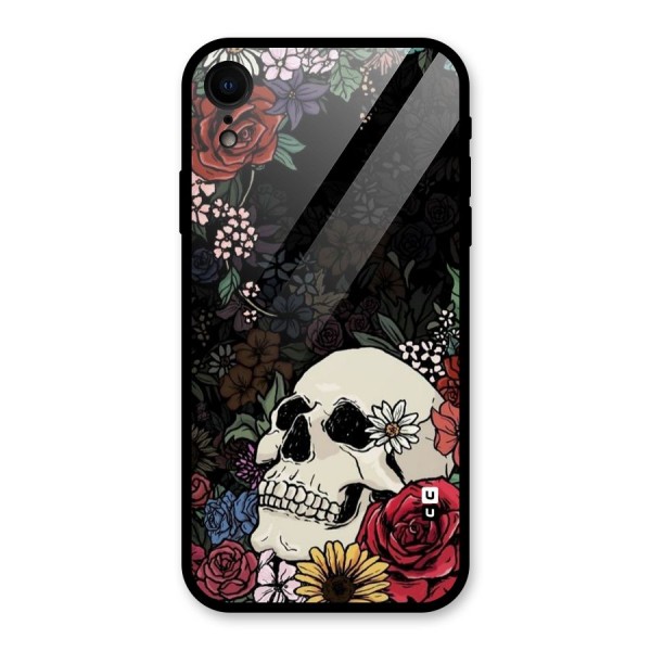 Pretty Skull Glass Back Case for XR