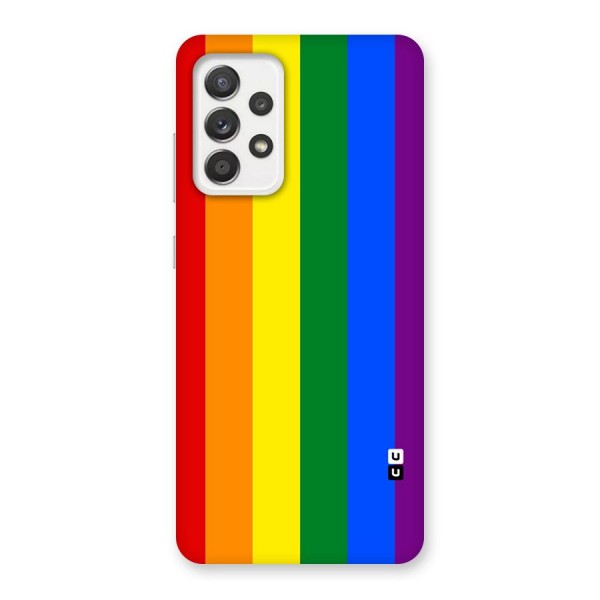 Pride Rainbow Stripes Back Case for Galaxy A52