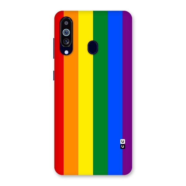 Pride Rainbow Stripes Back Case for Galaxy A60