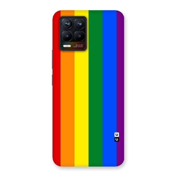 Pride Rainbow Stripes Back Case for Realme 8