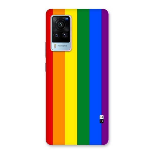 Pride Rainbow Stripes Back Case for Vivo X60 Pro