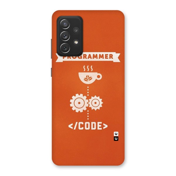 Programmer Coffee Code Back Case for Galaxy A72