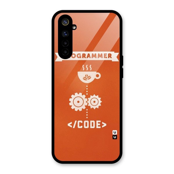 Programmer Coffee Code Glass Back Case for Realme 6