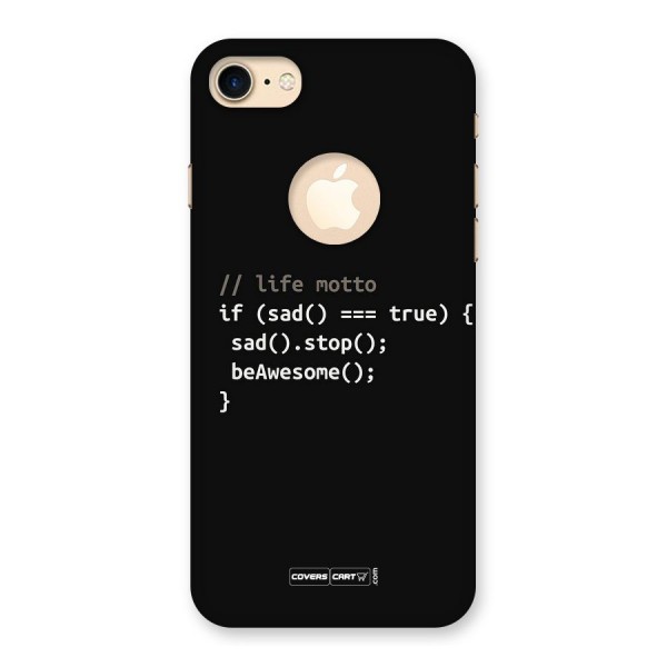 Programmers Life Back Case for iPhone 8 Logo Cut