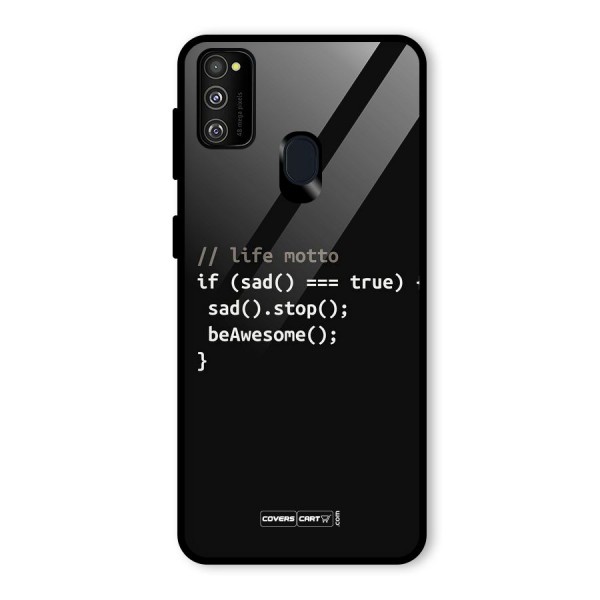 Programmers Life Glass Back Case for Galaxy M30s