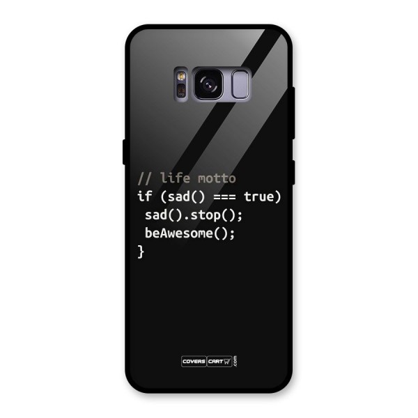 Programmers Life Glass Back Case for Galaxy S8