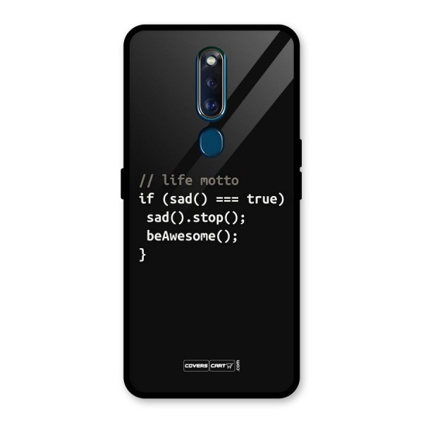 Programmers Life Glass Back Case for Oppo F11 Pro