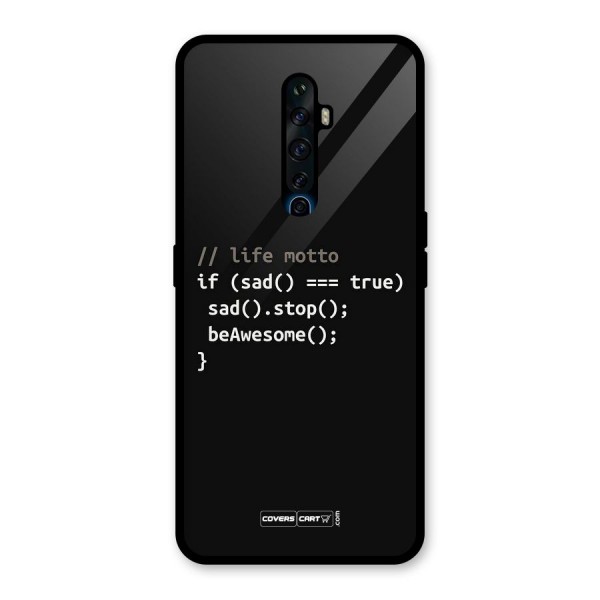 Programmers Life Glass Back Case for Oppo Reno2 Z