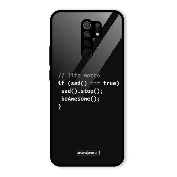 Programmers Life Glass Back Case for Redmi 9 Prime