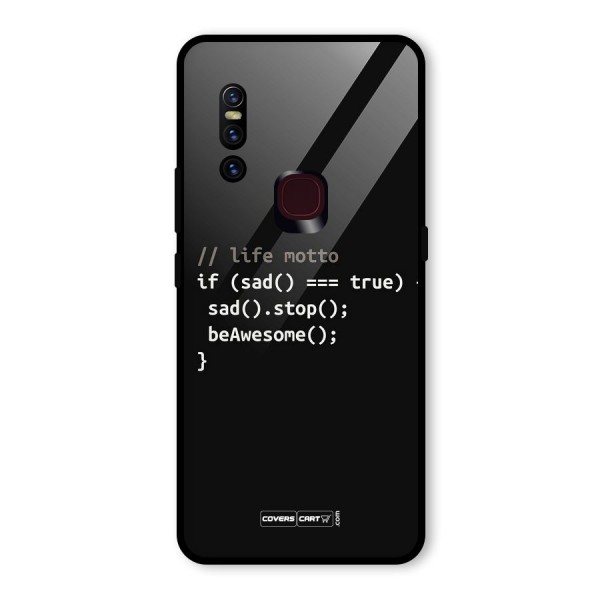 Programmers Life Glass Back Case for Vivo V15