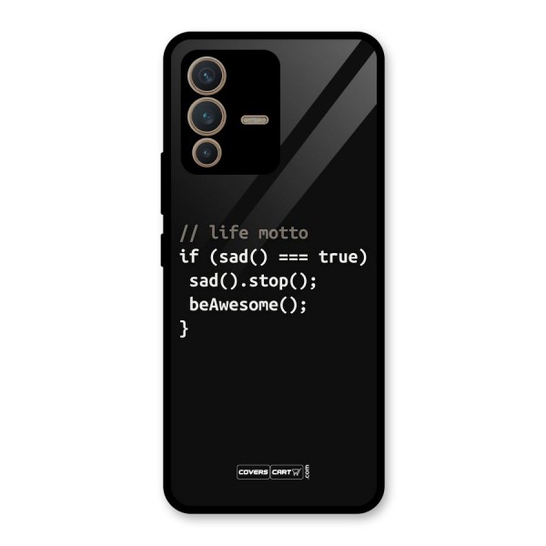 Programmers Life Glass Back Case for Vivo V23 5G