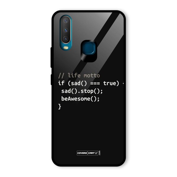 Programmers Life Glass Back Case for Vivo Y12