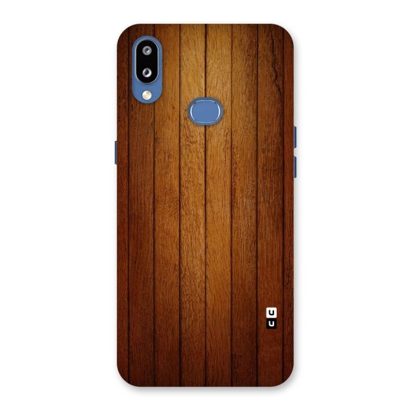 Proper Brown Wood Back Case for Galaxy M01s