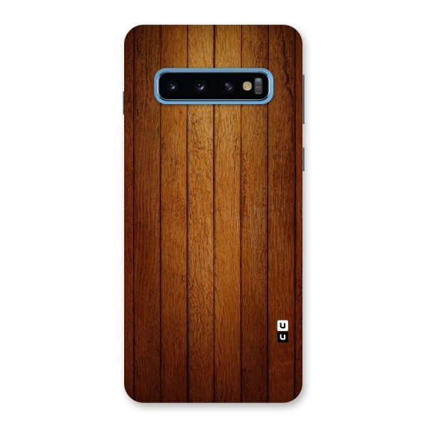 Proper Brown Wood Back Case for Galaxy S10