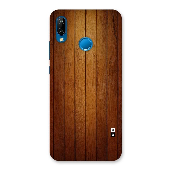 Proper Brown Wood Back Case for Huawei P20 Lite