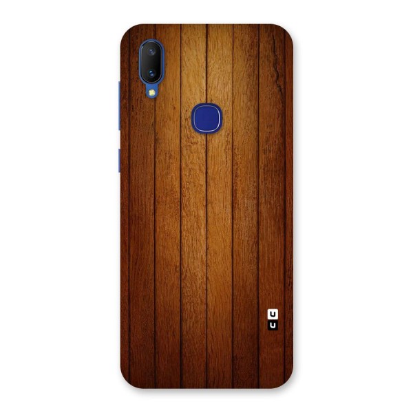 Proper Brown Wood Back Case for Vivo V11