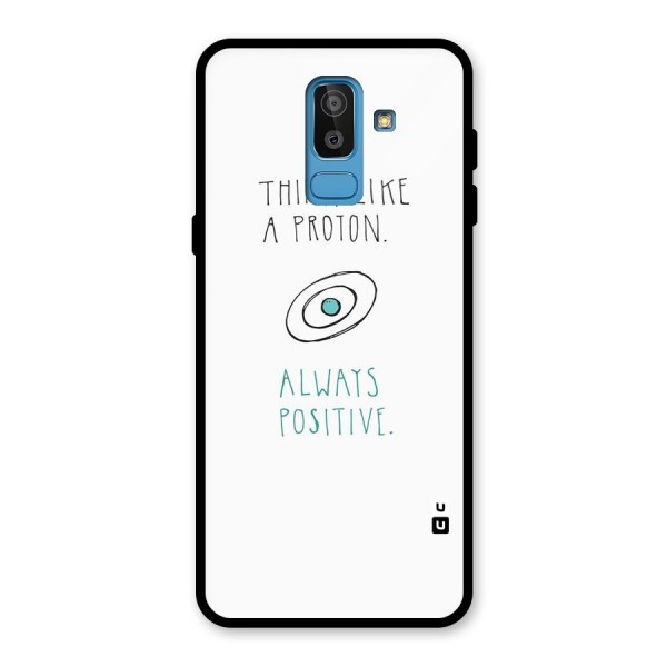 Proton Positive Glass Back Case for Galaxy J8