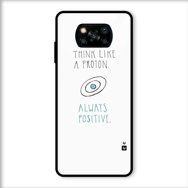 Proton Positive Glass Back Case for Poco X3