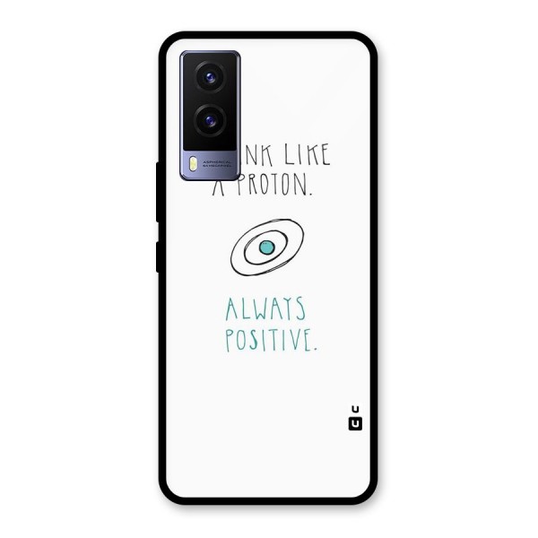 Proton Positive Glass Back Case for Vivo V21e 5G