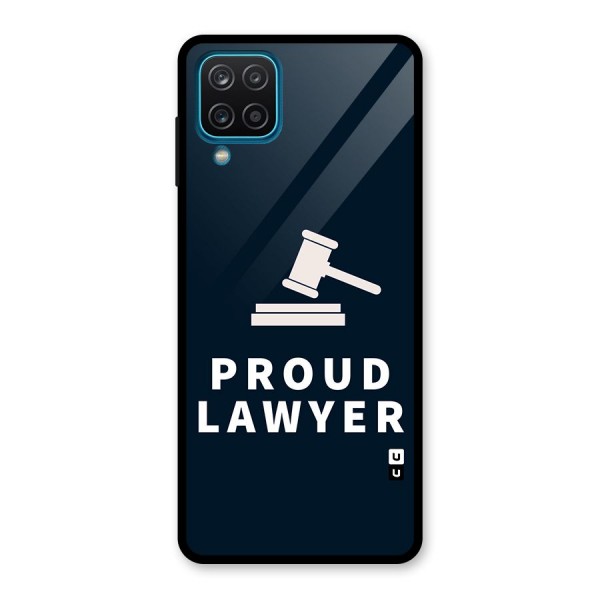 Proud Lawyer Glass Back Case for Galaxy A12