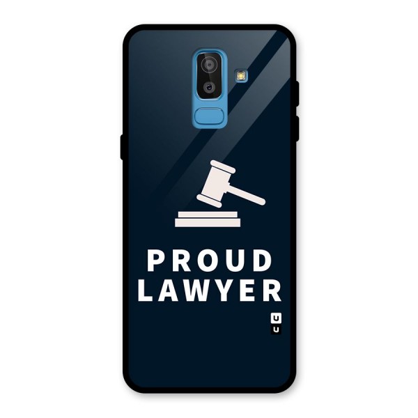 Proud Lawyer Glass Back Case for Galaxy J8