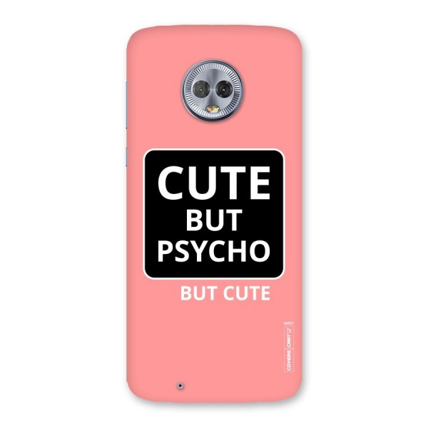 Psycho But Cute Back Case for Moto G6