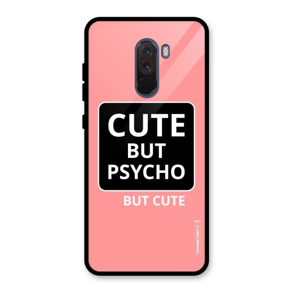 Psycho But Cute Glass Back Case for Poco F1