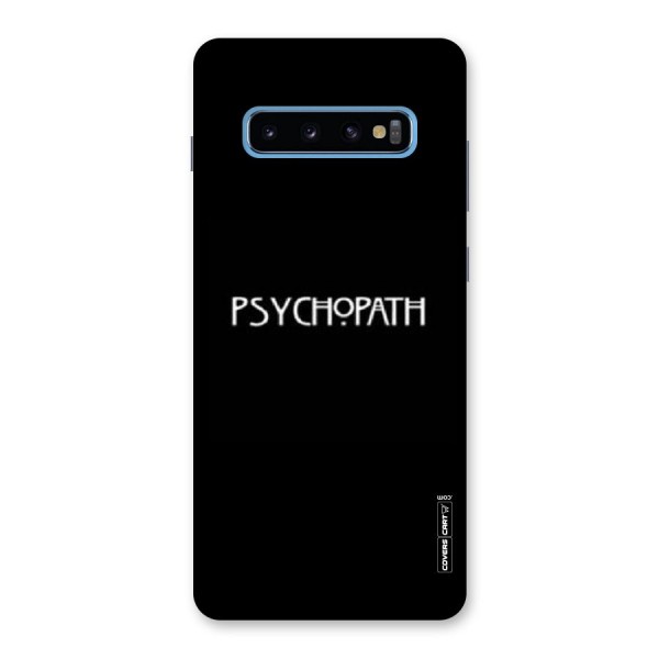 Psycopath Alert Back Case for Galaxy S10 Plus