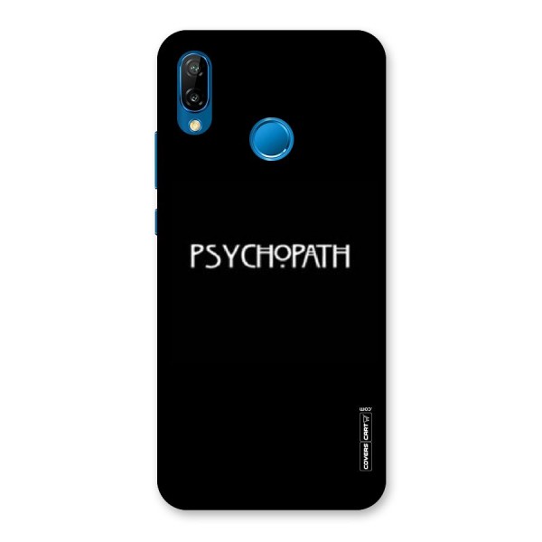 Psycopath Alert Back Case for Huawei P20 Lite