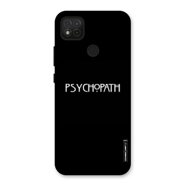 Psycopath Alert Back Case for Redmi 9C