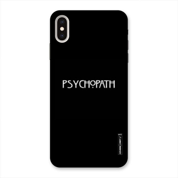 Psycopath Alert Back Case for iPhone XS Max