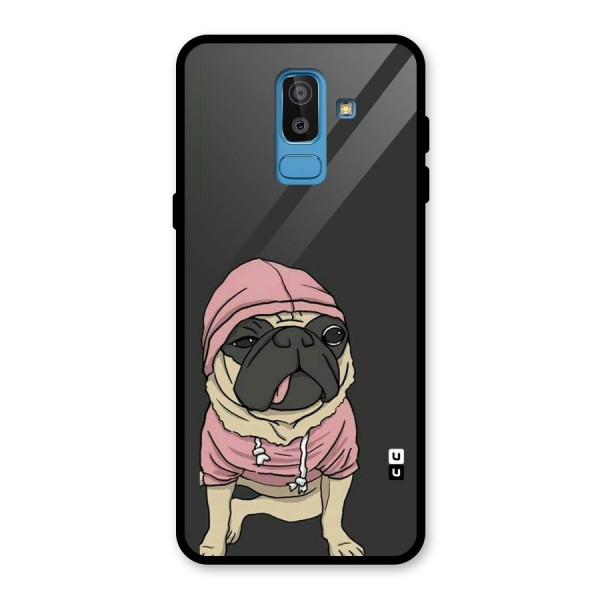 Pug Swag Glass Back Case for Galaxy J8