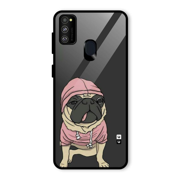 Pug Swag Glass Back Case for Galaxy M21