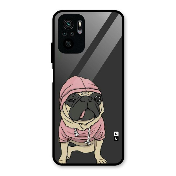 Pug Swag Glass Back Case for Redmi Note 10