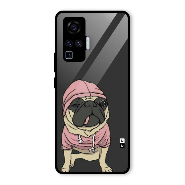 Pug Swag Glass Back Case for Vivo X50 Pro