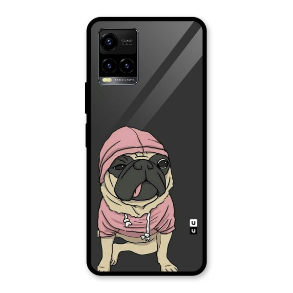 Pug Swag Glass Back Case for Vivo Y21A