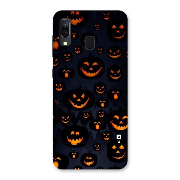 Pumpkin Smile Pattern Back Case for Galaxy A20