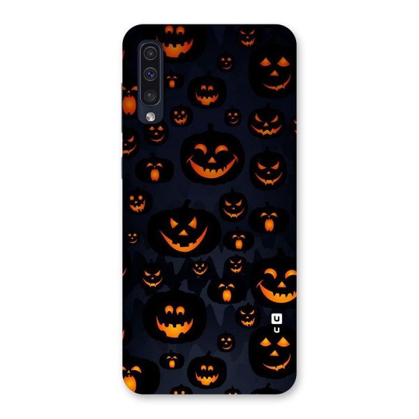 Pumpkin Smile Pattern Back Case for Galaxy A50