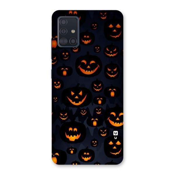 Pumpkin Smile Pattern Back Case for Galaxy A51